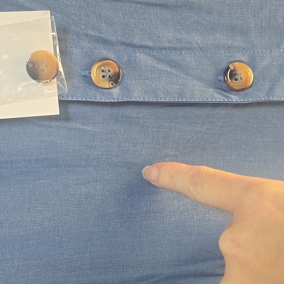 NWT Hayden Los Angeles Cropped Chambray Jumpsuit with Button Detail Size Large - Picture 12 of 12